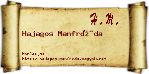 Hajagos Manfréda névjegykártya